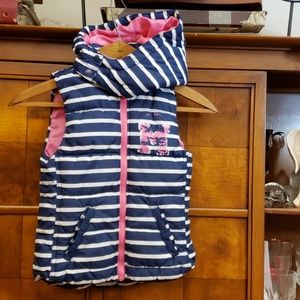 L.O.G.G.Navy & White Stripe With Hoodie Size 7/8